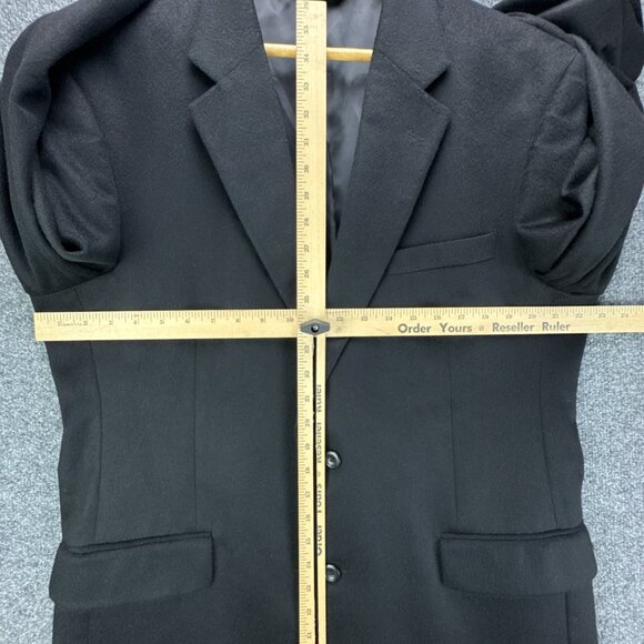 Jos A Bank‎ Sport Coat Jacket Mens 44L Black 100% Cashmere Blazer 2 Button - Picture 9 of 16